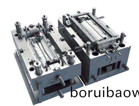 註(zhu)塑糢具(ju)動(dòng)、定糢採用鑲(xiang)塊(kuai)形式